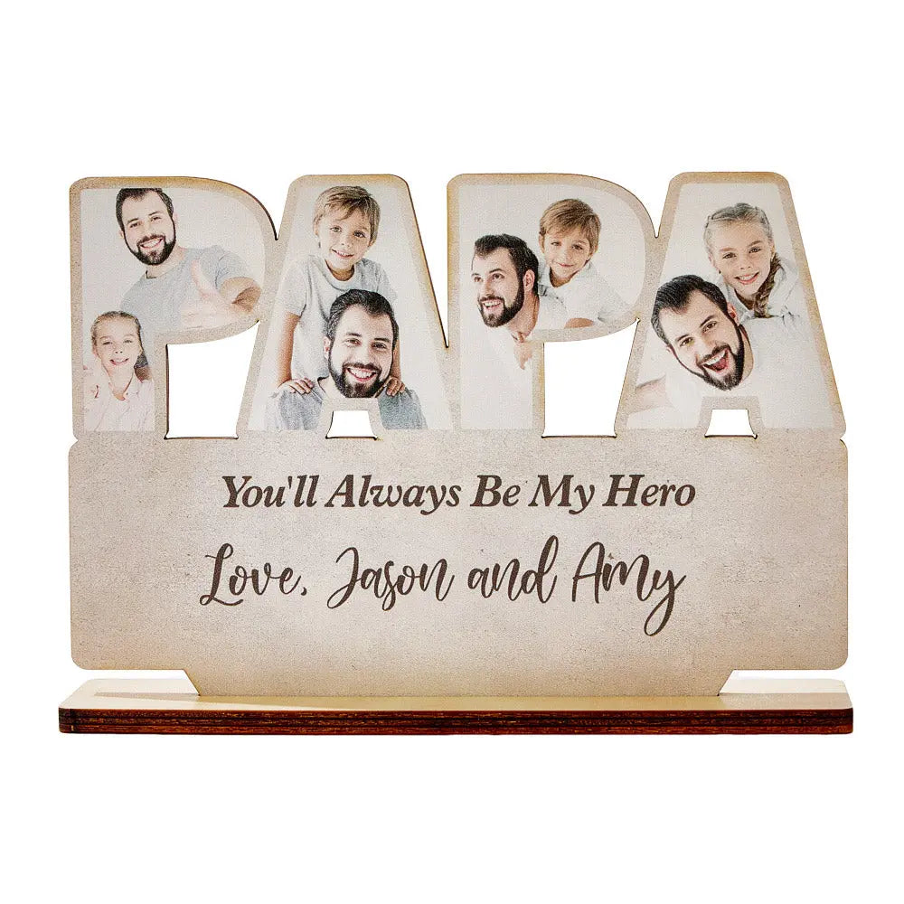proud grandpa moments wooden plaque personalized gift for grandpa