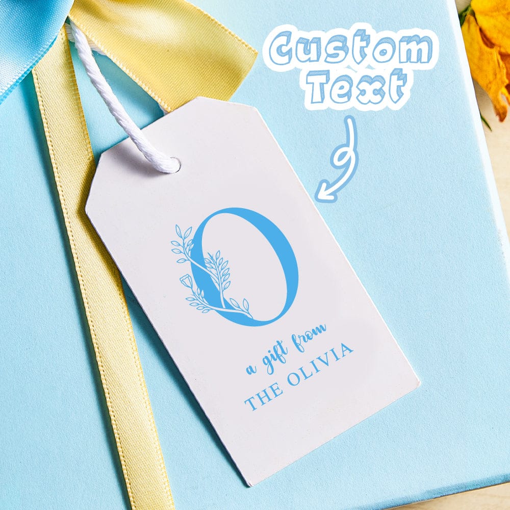 Personalized Monogram Gift Tags with Strings for Wedding Gifts