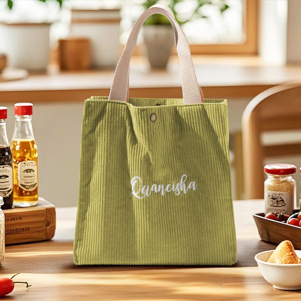 lunch bag back to school custom name gift for daughter custom detail