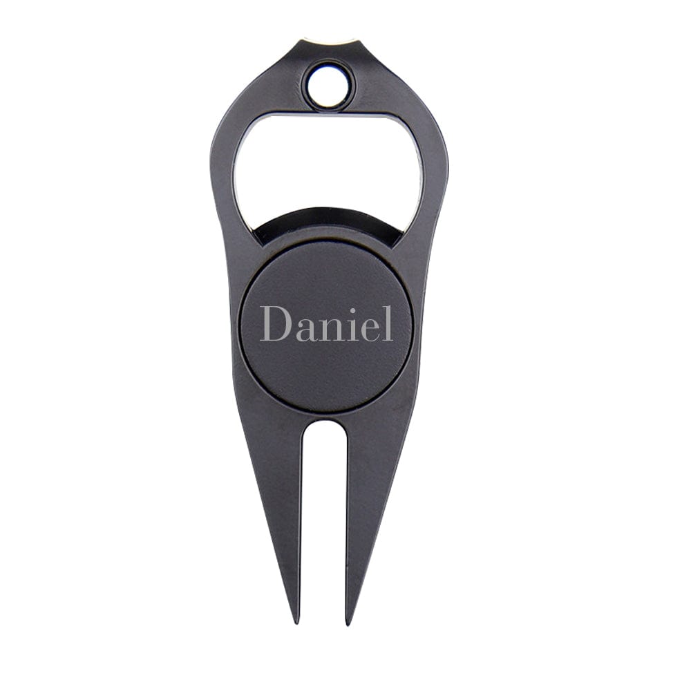 Custom Name Golf Ball Marker Multipurpose Golf Fork Ball Marker