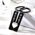 Custom Music Code Keyring With Text Gifts 4 Color