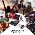 Personalized Photo & Text Custom Concert Ticket Keepsake – Memory Card for Special Moments