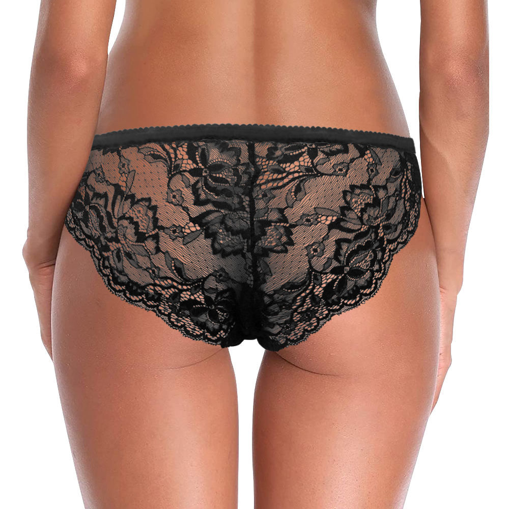 Custom Face Underwear Heart Design Lace Women Panties