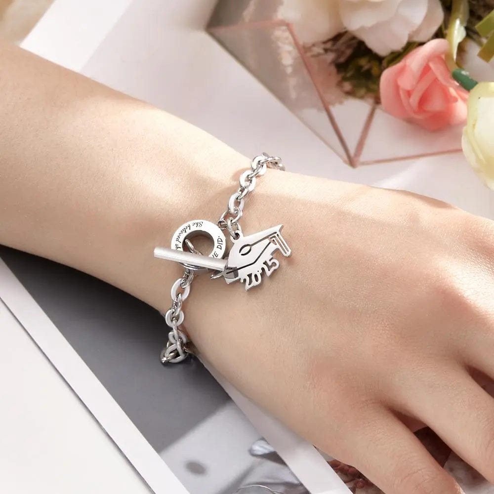 Custom Engraved Bracelet 2025 Graduation Season Commemorative Gifts