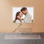 Customized Acrylic Sign with Picture and Text