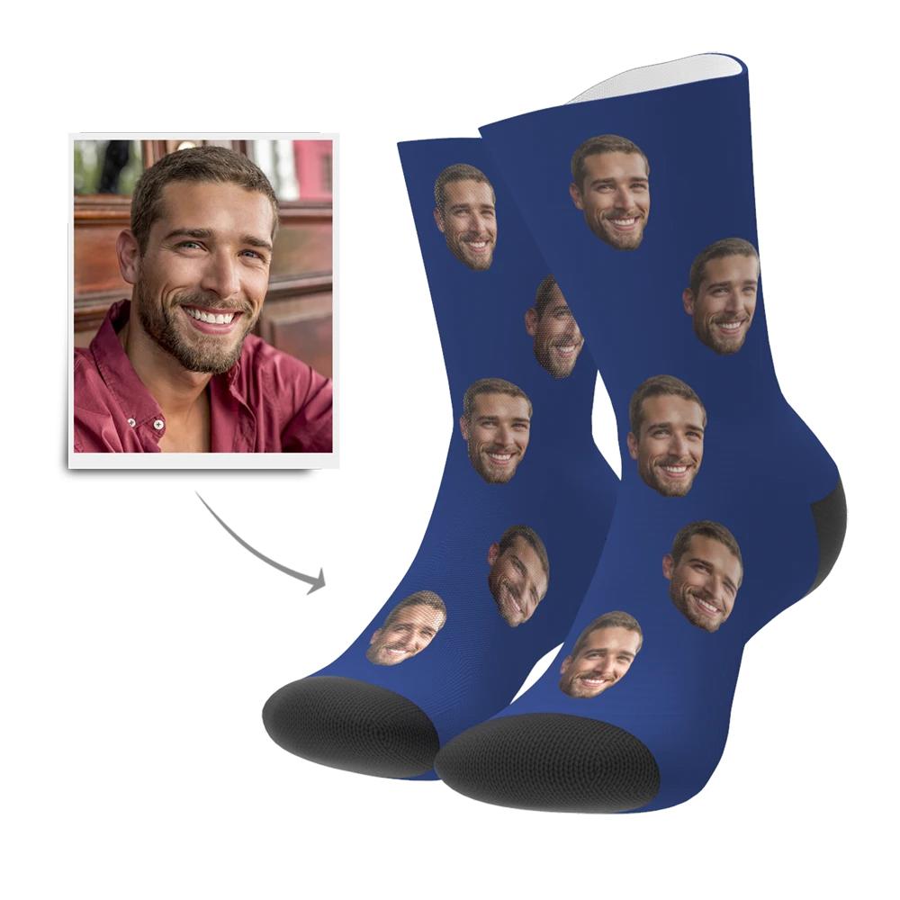 photo socks personalized face photo personal style gift for boyfriend