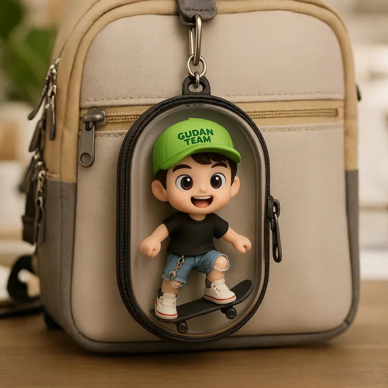 mini figure personalized gift for daughter front view