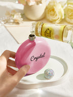 Personalized Round Flasks with Name 5oz Glitter Flask Birthday Gift for Her