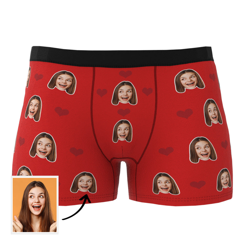 heart theme design boxer briefs gift for boyfriend