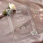 Personalized Acrylic Wedding Invitation Party Invitations