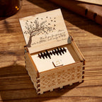 Personalized Wooden Music Box Custom Tree Music Box Gift for Mother