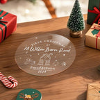 personalized acrylic ornament as a housewarming gift