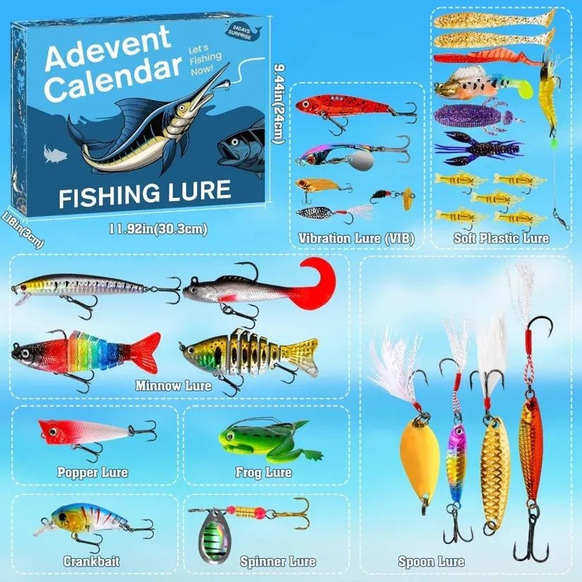 Adevent Calendar Let's Fishing Now FISHING LURE Blind Box Gift for Fishing Enthusiast - DiyGiftly