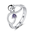 september anxiety relief spinner ring birthday gift birthday gift