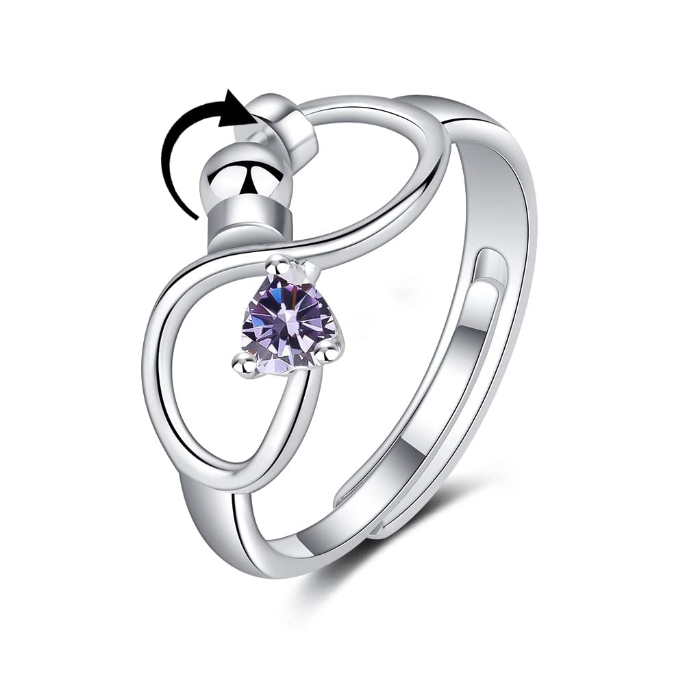 september anxiety relief spinner ring birthday gift birthday gift
