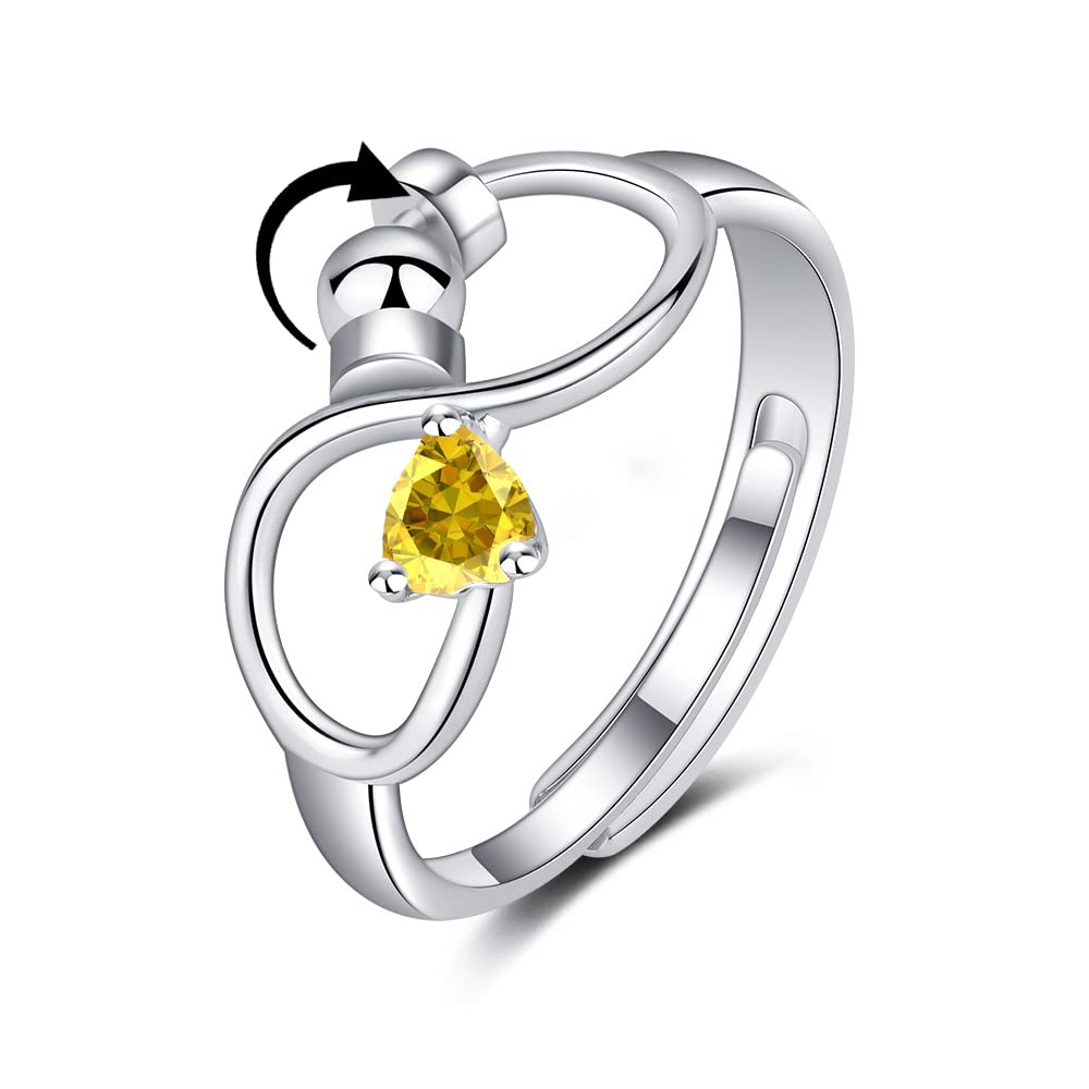 november anxiety relief spinner ring birthday gift birthday gift