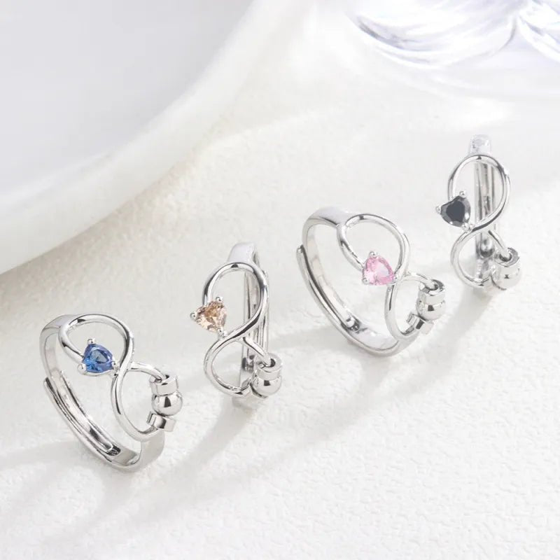 february anxiety relief spinner ring birthday gift birthday gift