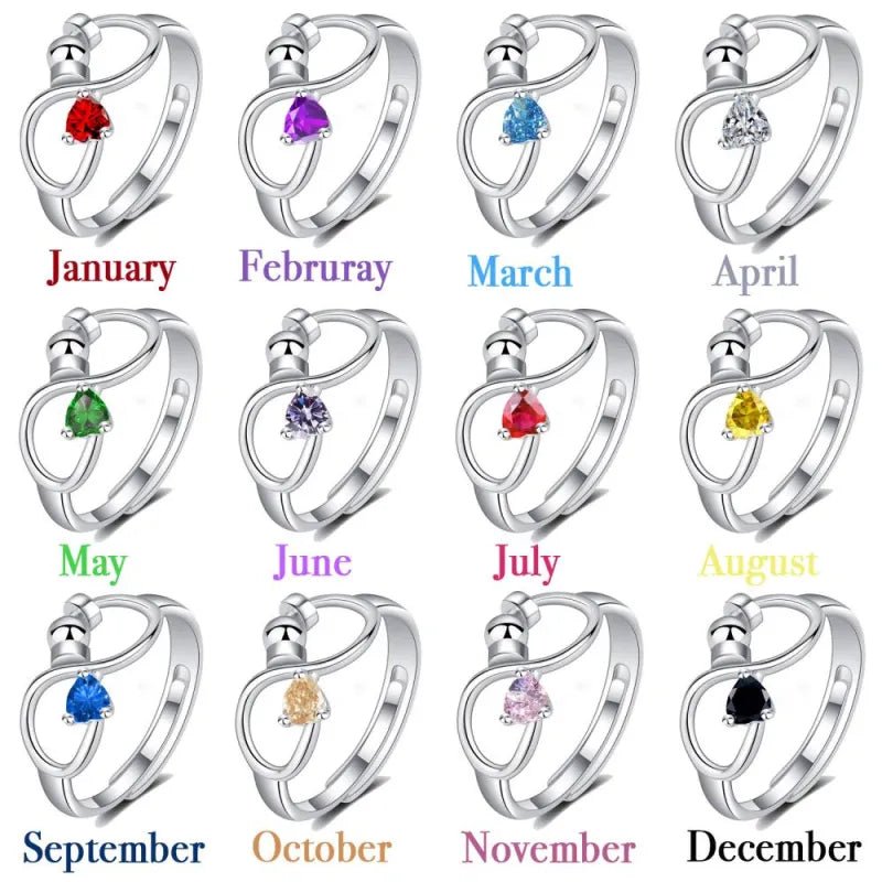 april anxiety relief spinner ring birthday gift birthday gift