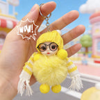 Adorable Big - Eyed Sleep Doll Keychain – Cute Bag Charm Accessory Birthday Gift for Kids - DiyGiftly