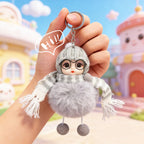 Adorable Big - Eyed Sleep Doll Keychain – Cute Bag Charm Accessory Birthday Gift for Kids - DiyGiftly