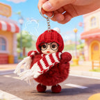 Adorable Big - Eyed Sleep Doll Keychain – Cute Bag Charm Accessory Birthday Gift for Kids - DiyGiftly