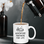 Adventure Partners For Life - Personalized Mug - Romantic Couple Gift - DiyGiftly