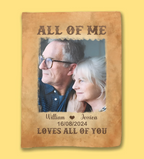 All Of Me Loves All Of You - Personalized Photo Blanket 753028 - M - DiyGiftly
