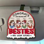 Always Besties - Personalized Custom Car Visor Clip 752034 - DiyGiftly