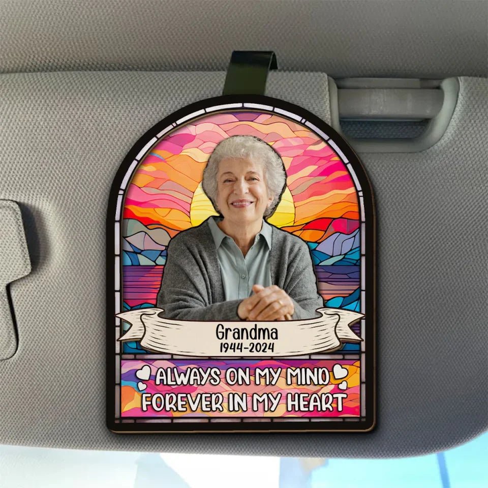 decoration personalized photo with name wooden comfort on the road 2 layer