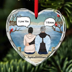 heart motif ornament personalized design remembrance gift