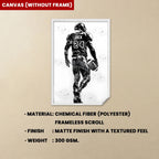 American Football Player Personalized Art Custom Name and Number 738716 - 738761 - DiyGiftly