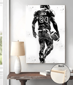 American Football Player Personalized Art Custom Name and Number 738716 - 738761 - DiyGiftly