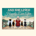 And She Lived Happily Ever After - Personalized Wrapped Canvas 711339 - 712247 - DiyGiftly
