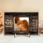 And So Together - Upload Image, Personalized Horizontal Wooden Plaque 706372 - DiyGiftly