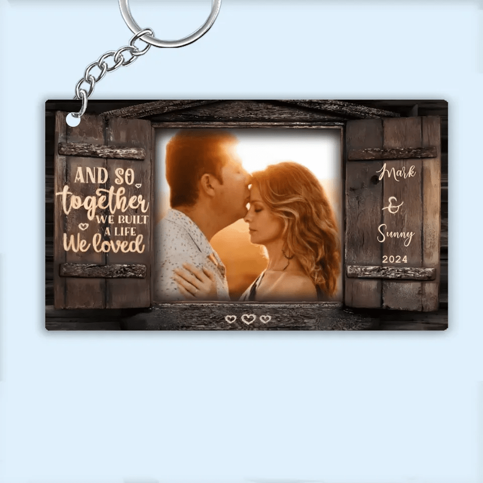 And So Together - Upload Image, Personalized Keychain 737739 - DiyGiftly