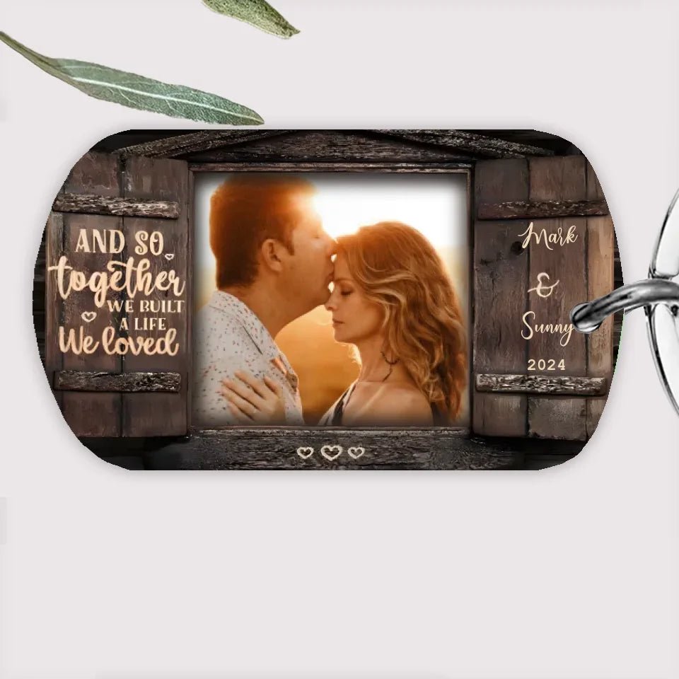 And So Together - Upload Image, Personalized Keychain 737739 - DiyGiftly