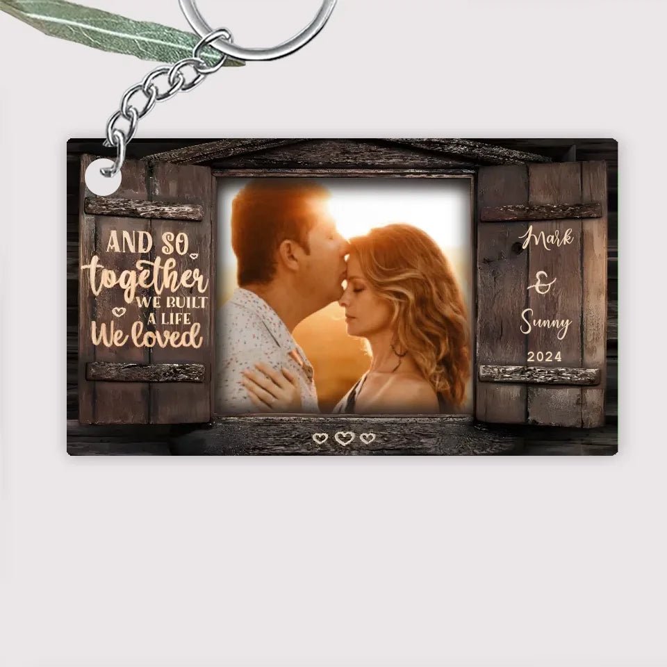 And So Together - Upload Image, Personalized Keychain 737739 - DiyGiftly
