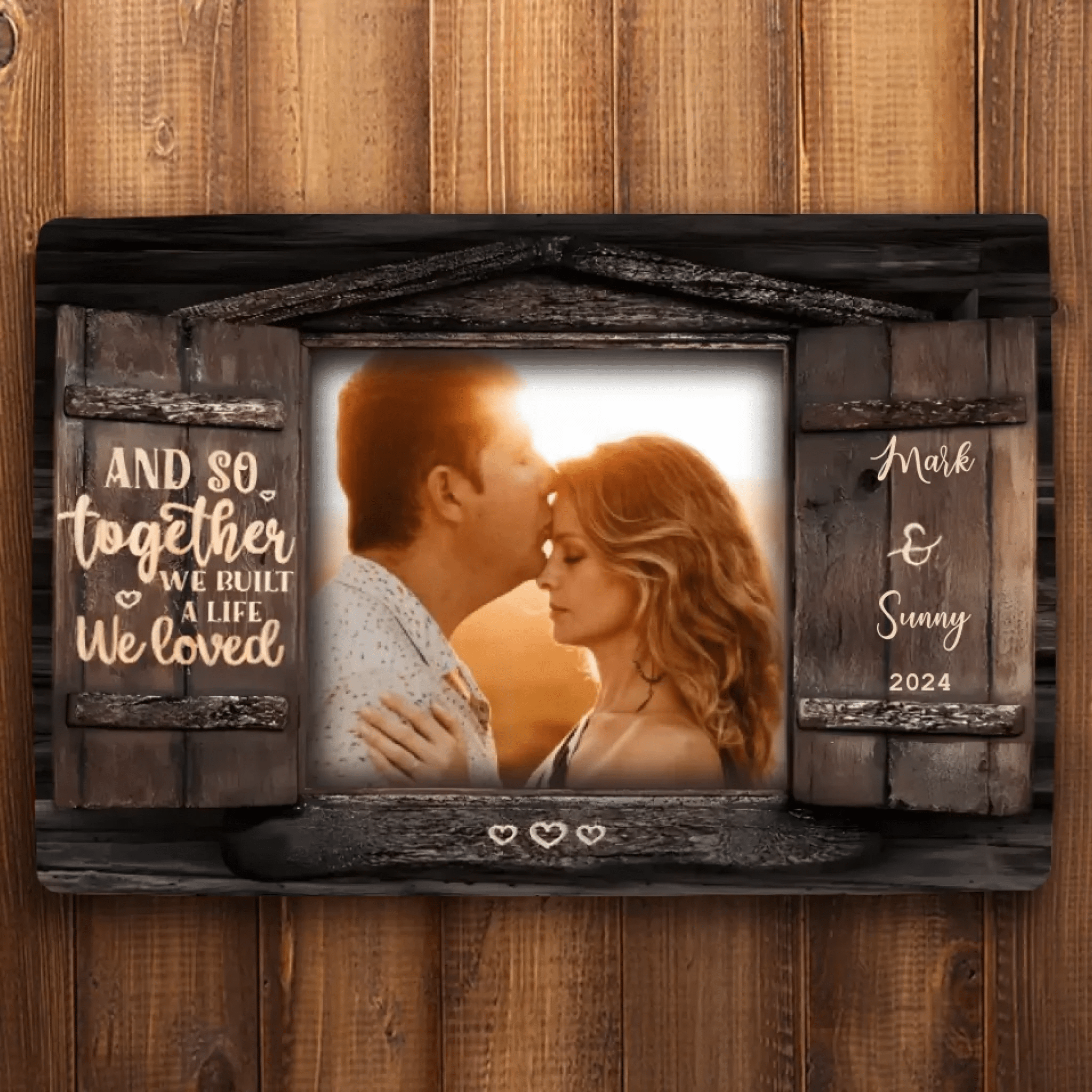 And So Together - Upload Image, Personalized Mat 706372 - D - DiyGiftly