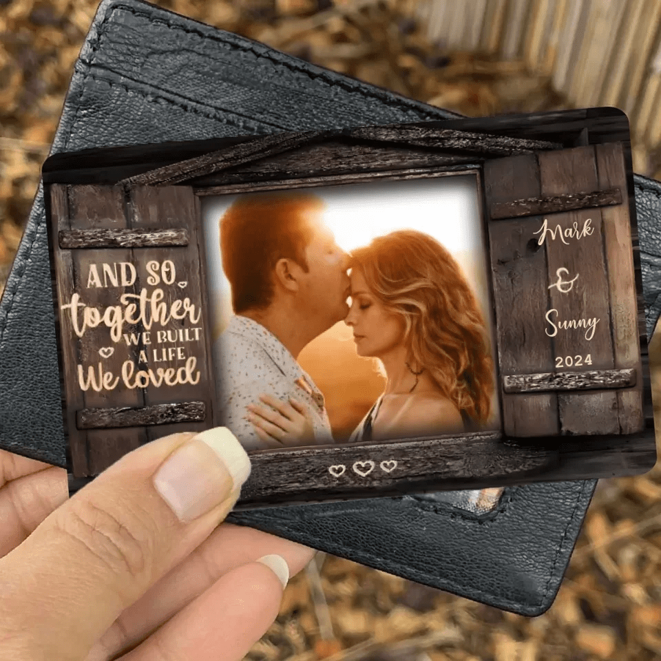 And So Together - Upload Image, Personalized Wallet Card 736369 - DiyGiftly