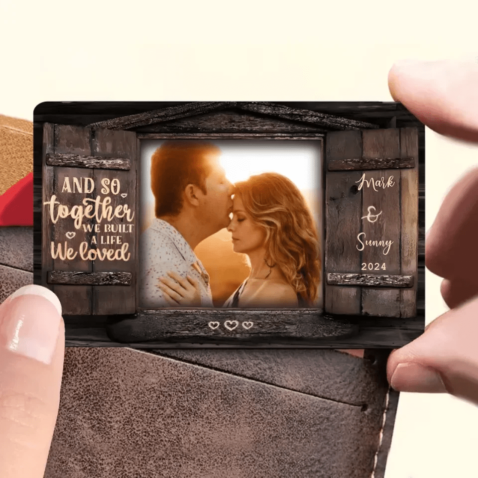 And So Together - Upload Image, Personalized Wallet Card 736369 - DiyGiftly