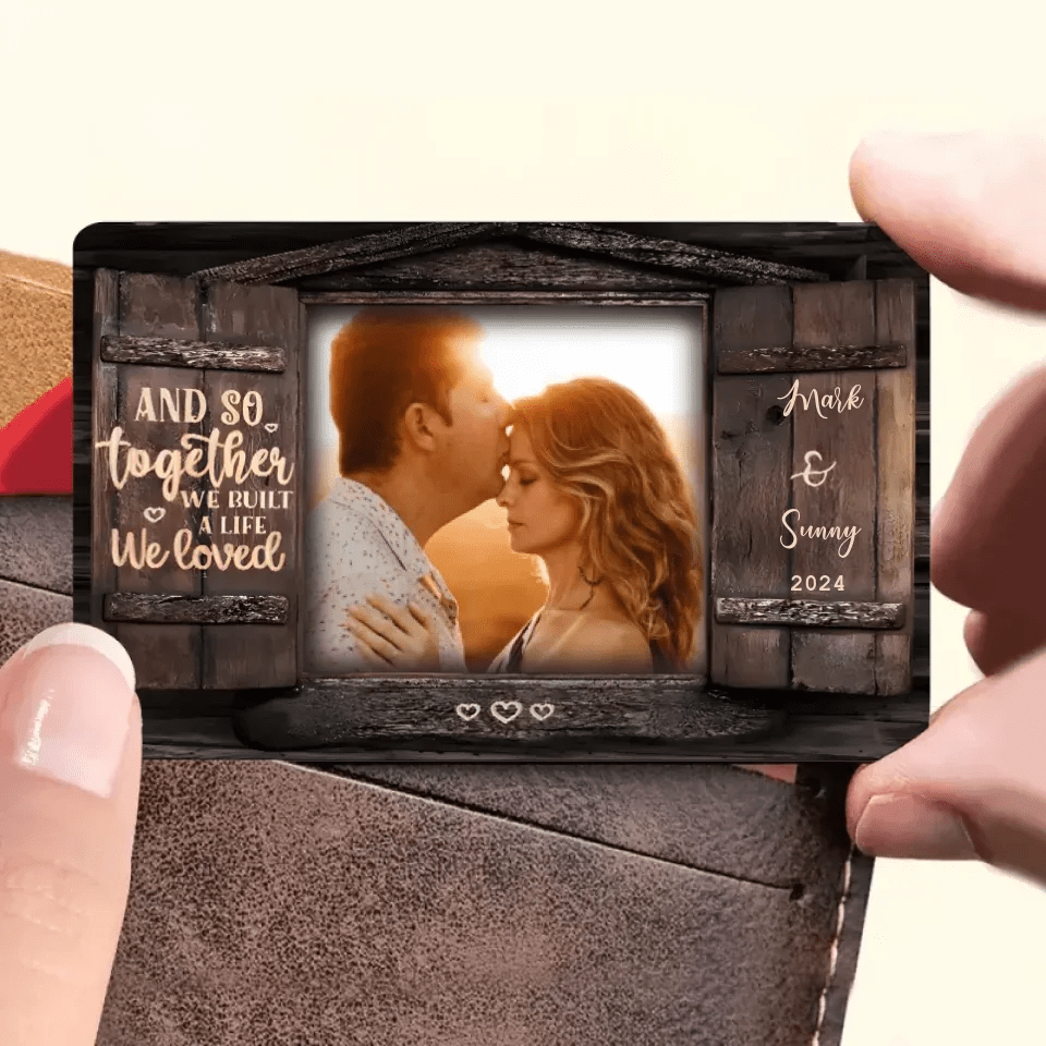 And So Together - Upload Image, Personalized Wallet Card 736369 - DiyGiftly