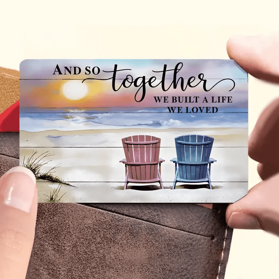 And so together we built a life we loved - Personalized custom canvas - Home decor 727834 - 727896Q - DiyGiftly