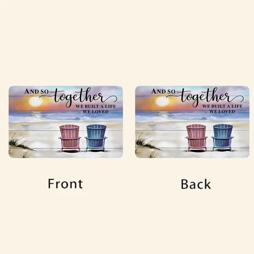 And so together we built a life we loved - Personalized custom canvas - Home decor 727834 - 727896Q - DiyGiftly