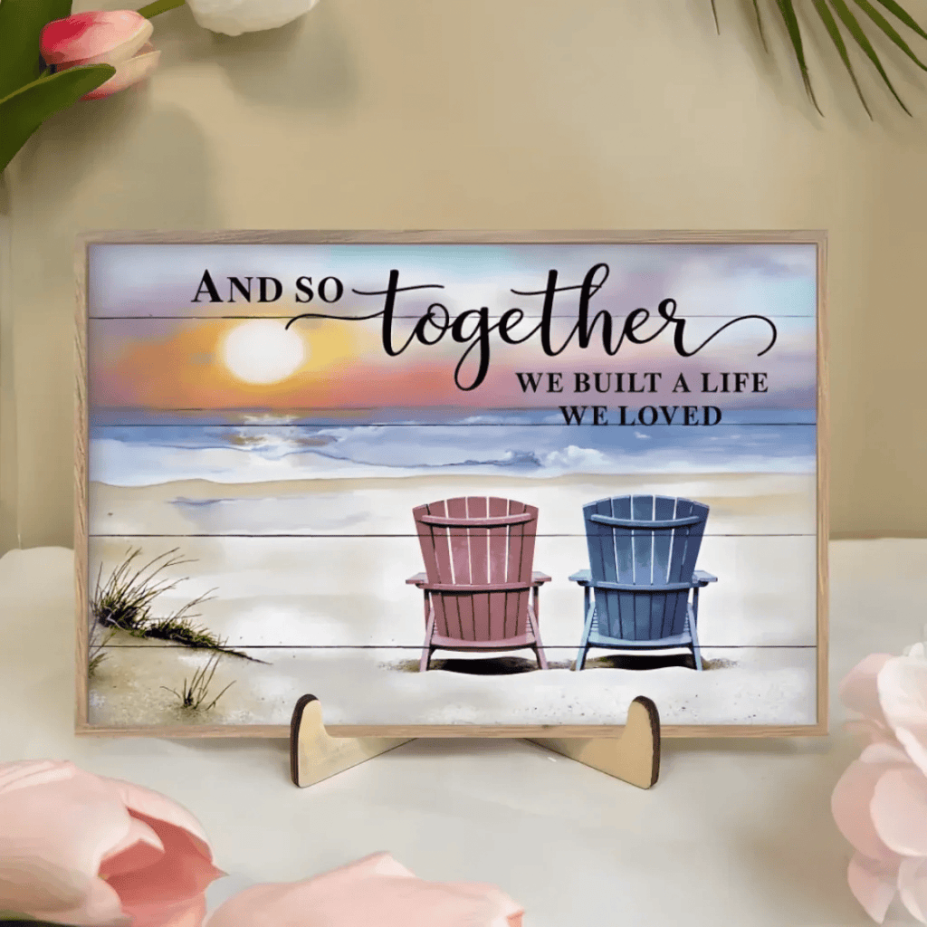 And so together we built a life we loved - Personalized custom canvas - Home decor 735310 - DiyGiftly