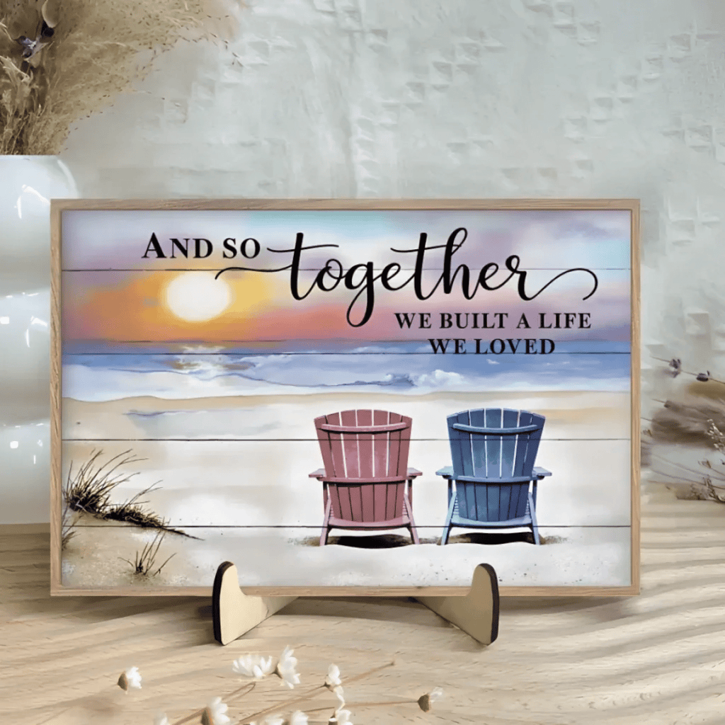 And so together we built a life we loved - Personalized custom canvas - Home decor 735310 - DiyGiftly