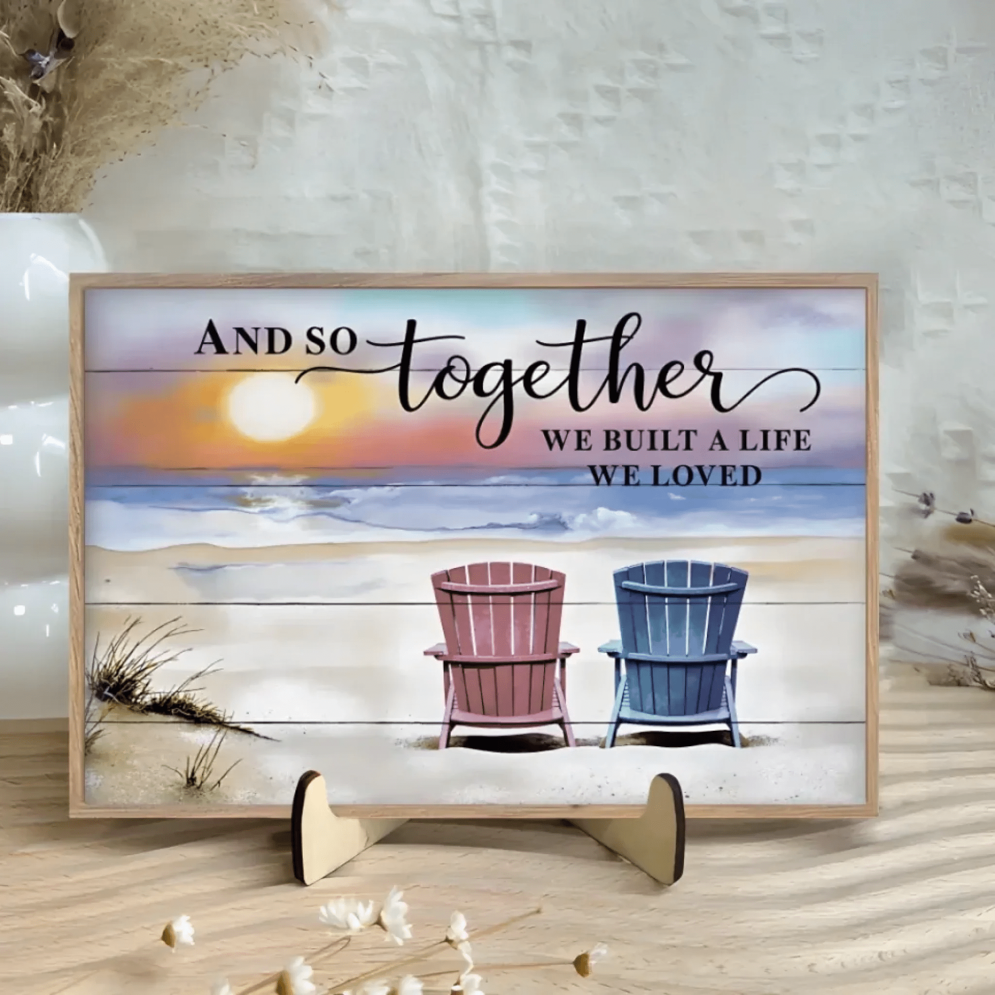 And so together we built a life we loved - Personalized custom canvas - Home decor 735310 - DiyGiftly