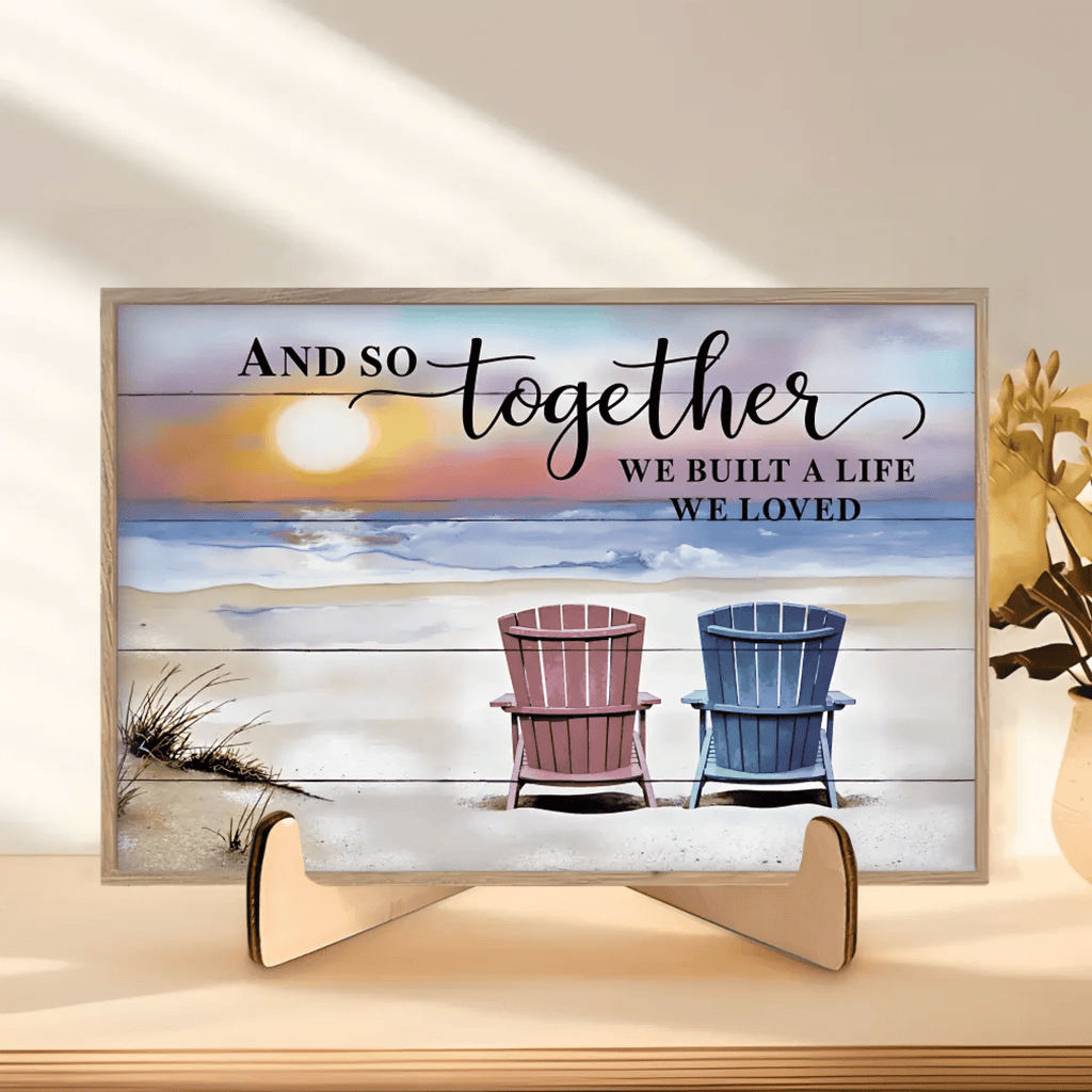 And so together we built a life we loved - Personalized custom canvas - Home decor 735310 - DiyGiftly
