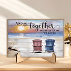 And so together we built a life we loved - Personalized custom canvas - Home decor 735310 - DiyGiftly
