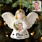 angel ornament personalized photo with name acrylic keepsake keepsake display acrylic