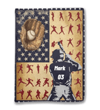 Any Name and Number - Personalized Baseball Blanket 735465 - DiyGiftly